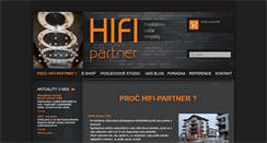 Desktop Screenshot of hifipartner.cz